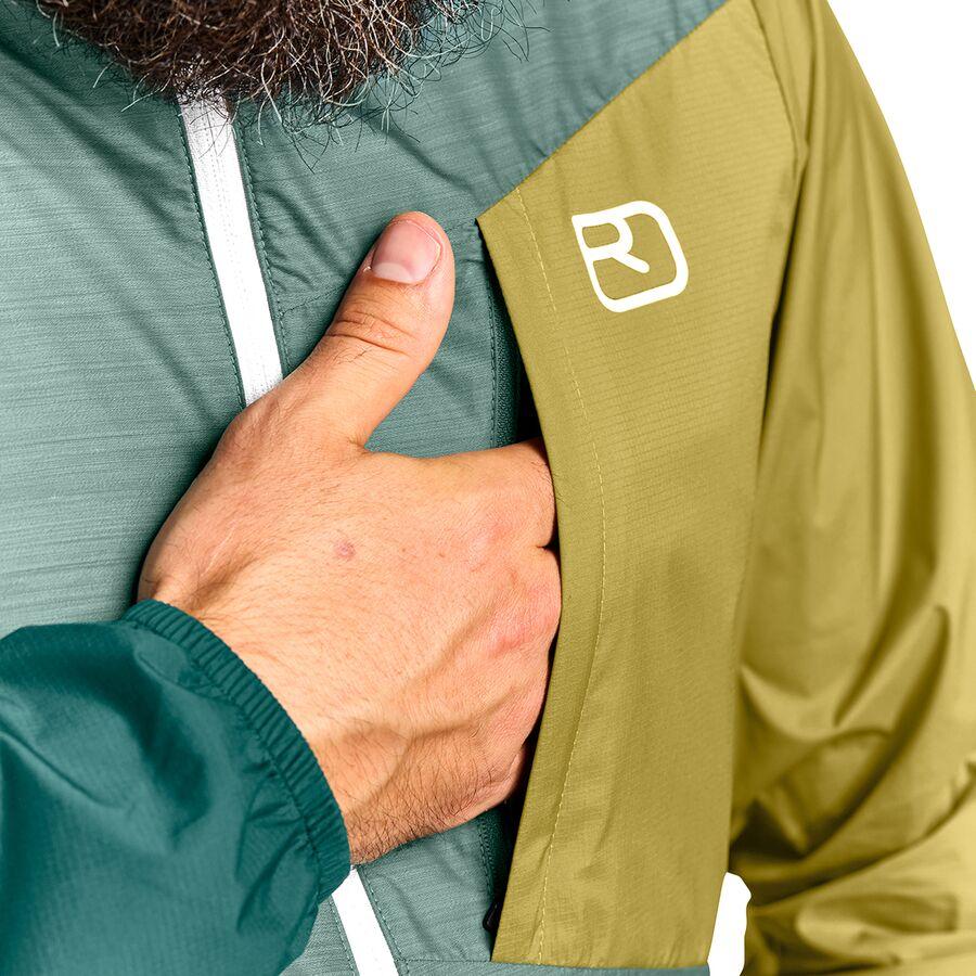 Ortovox Windbreaker Jacket - Men's Arctic Grey