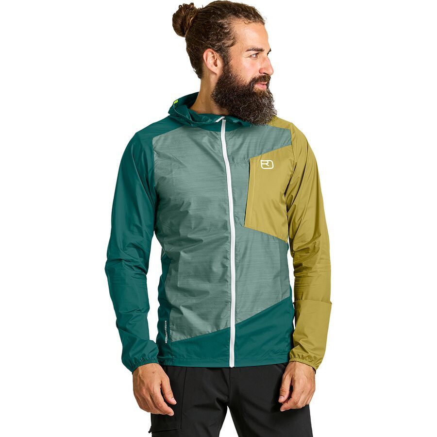 Ortovox Windbreaker Jacket - Men's Arctic Grey