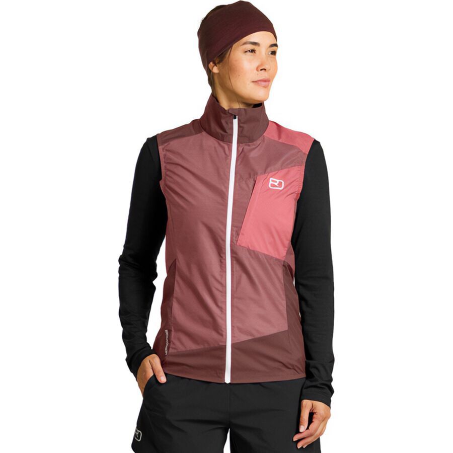 Ortovox Windbreaker Vest - Women's Mountain Rose