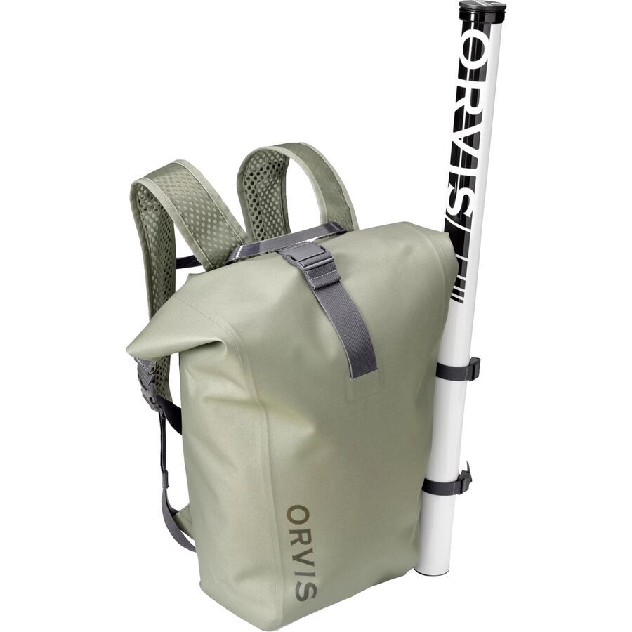 Orvis Pro Waterproof Roll Top Backpack Cloud Burst
