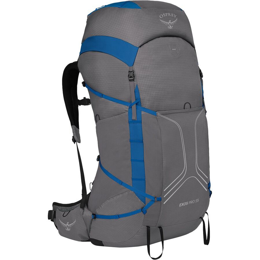 Osprey Packs Exos Pro 55L Backpack Dale Grey/Agam Blue