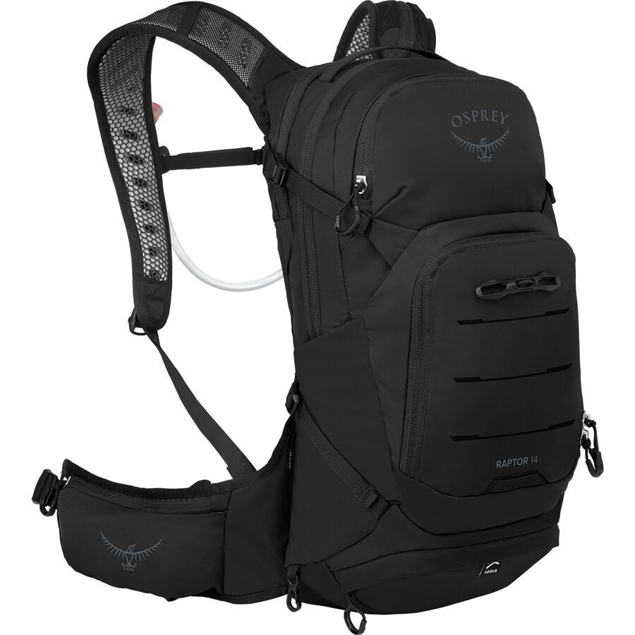 Osprey Packs Raptor 14 Extended Fit Backpack - Men's Black