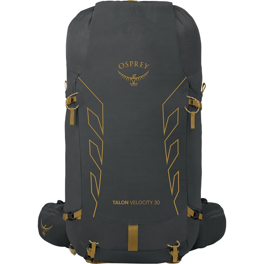 Osprey Packs Talon Velocity 30L Backpack - Men's Dark Charcoal/Tumbleweed Yellow
