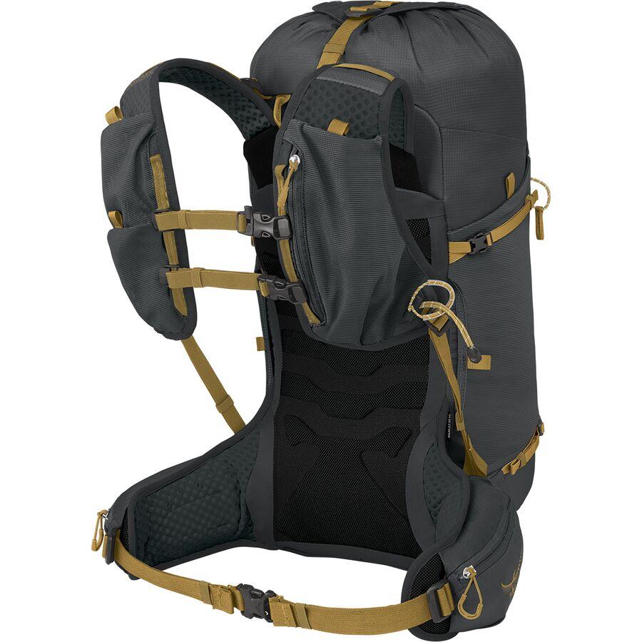 Osprey Packs Talon Velocity 30L Backpack - Men's Dark Charcoal/Tumbleweed Yellow