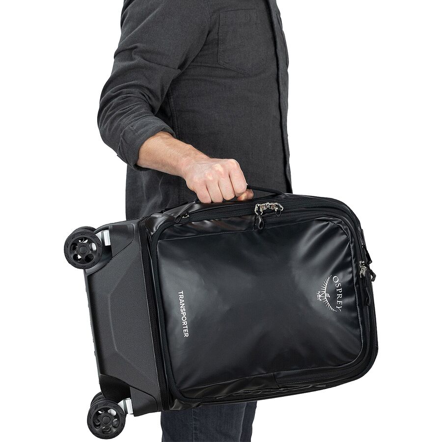 Osprey Packs Transporter 4-Wheel Hybrid 22in Carry On Bag Black