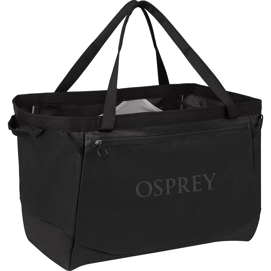 Osprey Packs Transporter 60L Gear Tote Bag Raven Black/Black