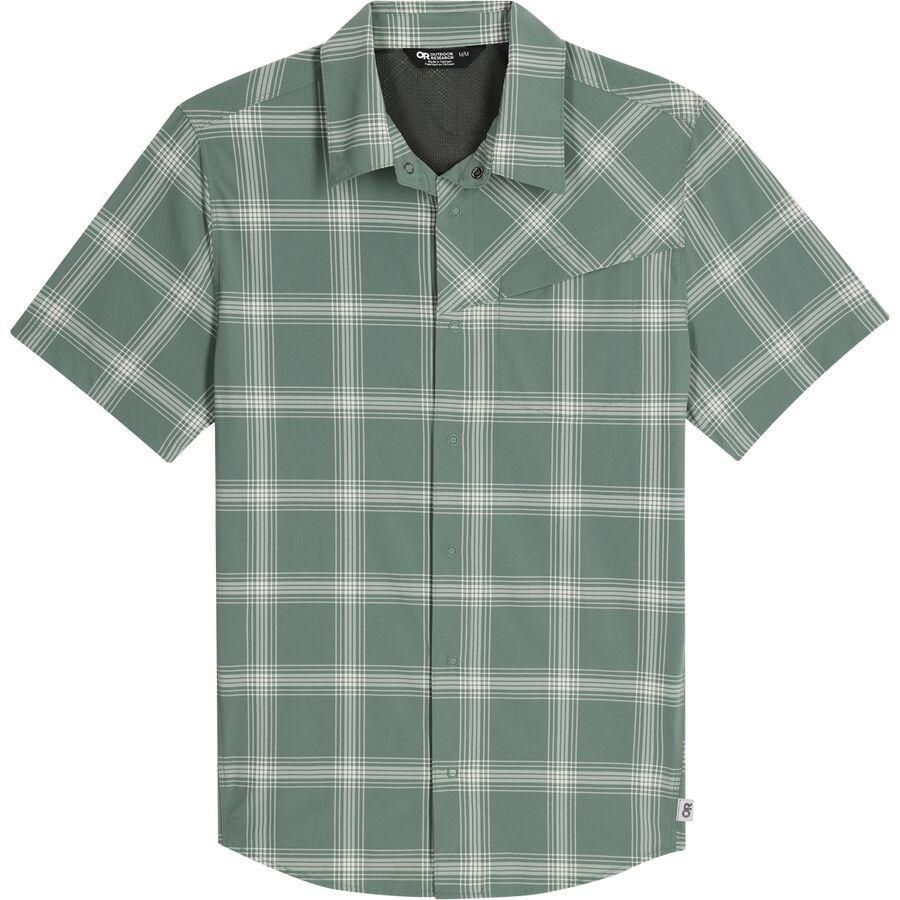 Outdoor Research Astroman Short-Sleeve Sun Shirt - Men's Balsam Plaid