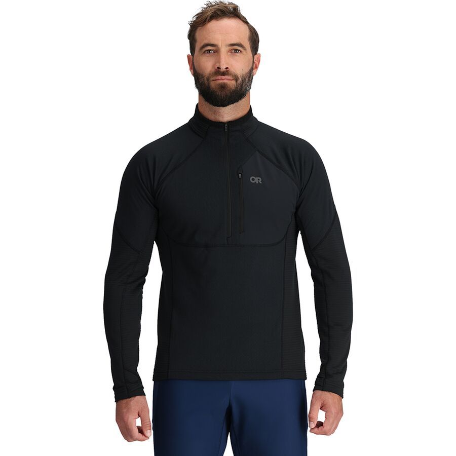 Outdoor Research Deviator Fleece 1/2-Zip Jacket - Men's Black