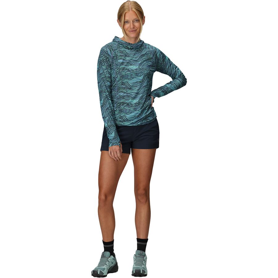 Outdoor Research Echo Printed Hoodie - Women's Olympic Nori