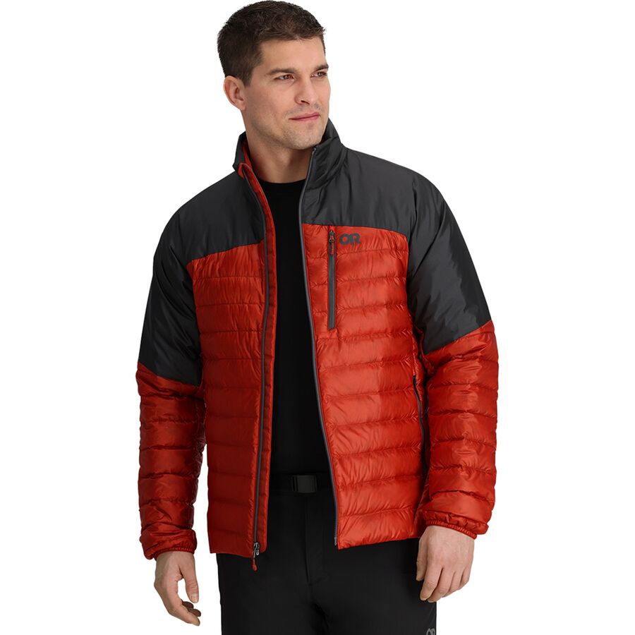 Outdoor Research Helium Down Jacket - Men's Jupiter/Storm