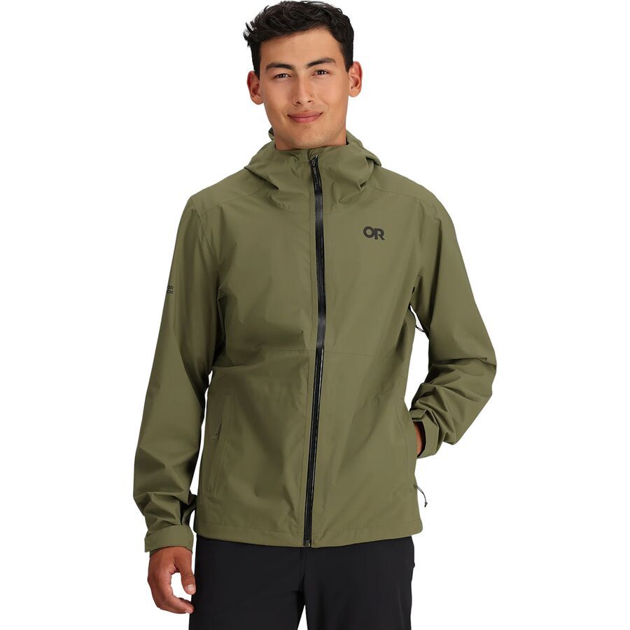 Outdoor Research Stratoburst Stretch Rain Jacket - Men's Ranger Green