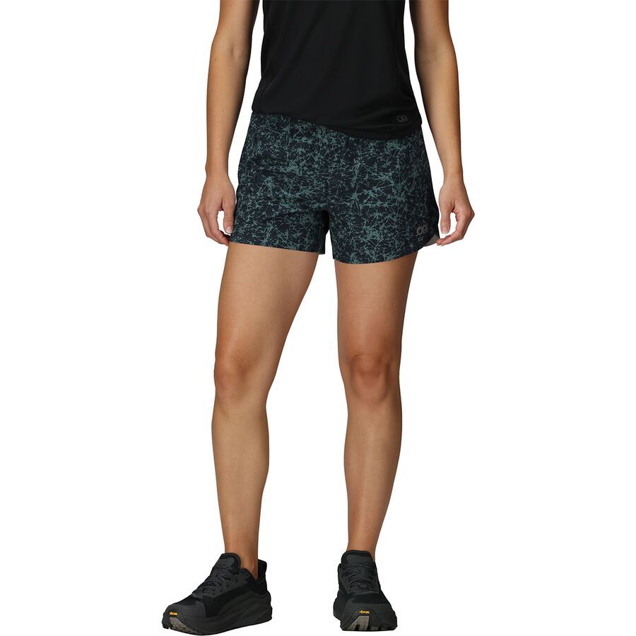 Outdoor Research Swift Lite 4in Short - Women's Dark Navy Atoms