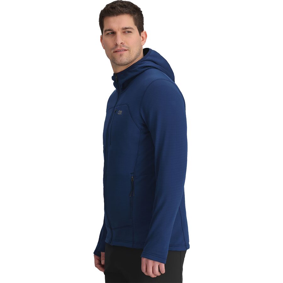 Outdoor Research Vigor Grid Fleece Full-Zip Hooded Jacket - Men's Cenote