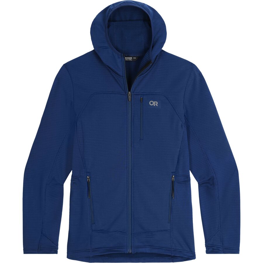 Outdoor Research Vigor Grid Fleece Full-Zip Hooded Jacket - Men's Cenote