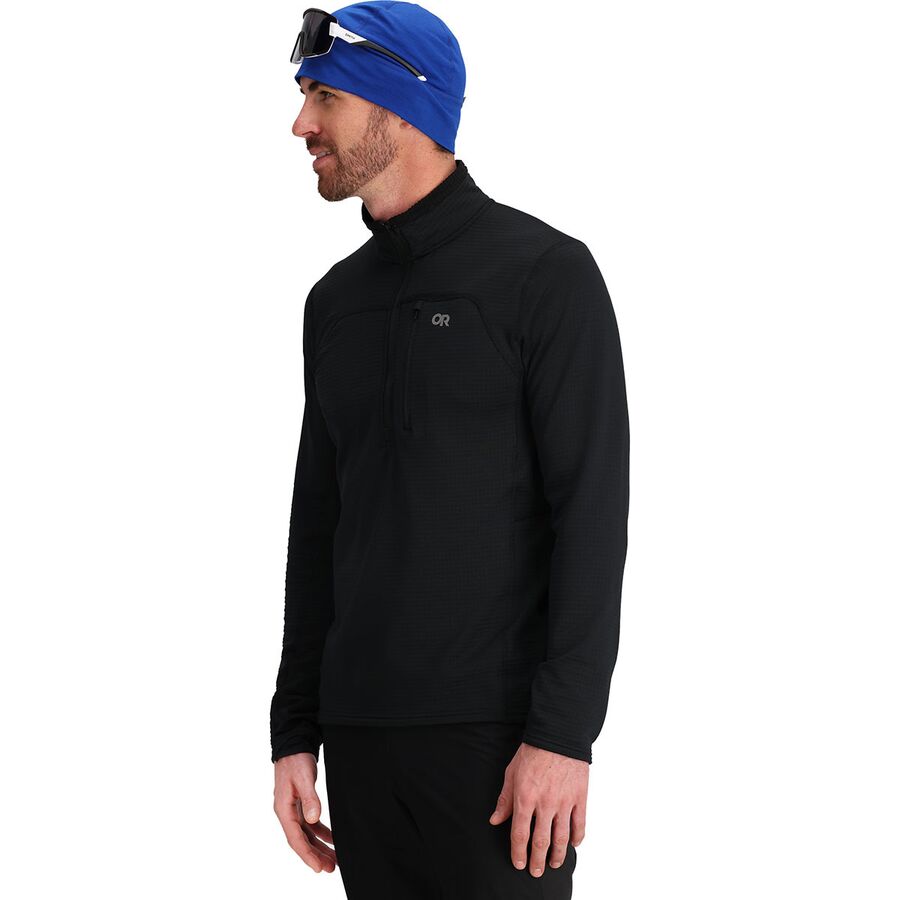 Outdoor Research Vigor Grid Fleece Half-Zip Jacket - Men's Black