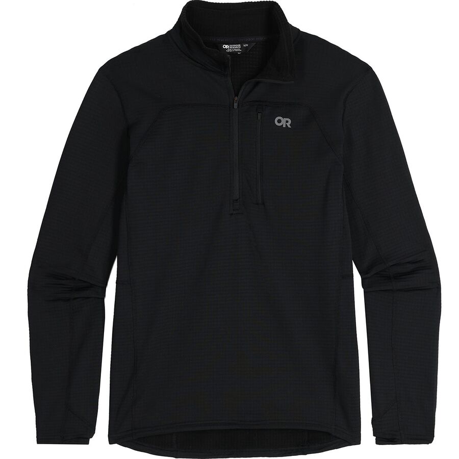 Outdoor Research Vigor Grid Fleece Half-Zip Jacket - Men's Black