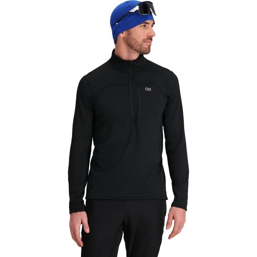 Outdoor Research Vigor Grid Fleece Half-Zip Jacket - Men's Black