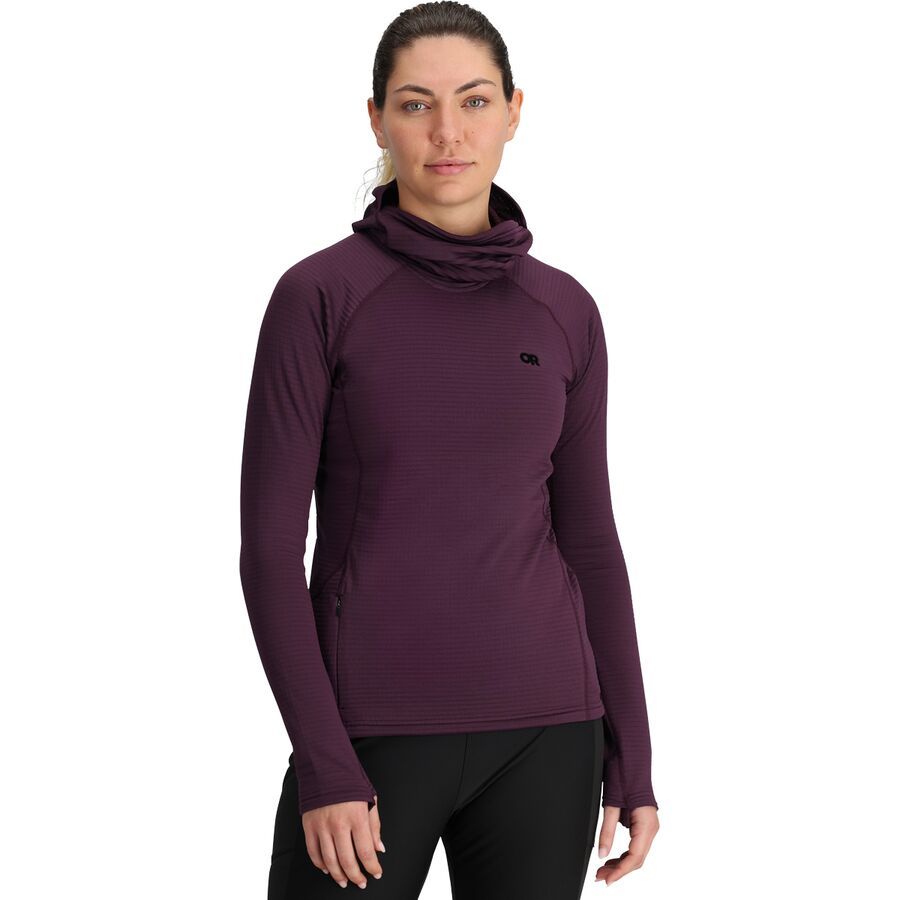 Outdoor Research Vigor Grid Fleece Pullover Hoodie - Women's Amethyst