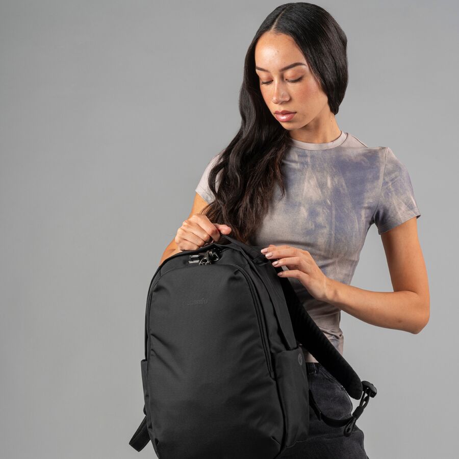 Pacsafe V 16L Anti-Theft All-Around Backpack Jet Black