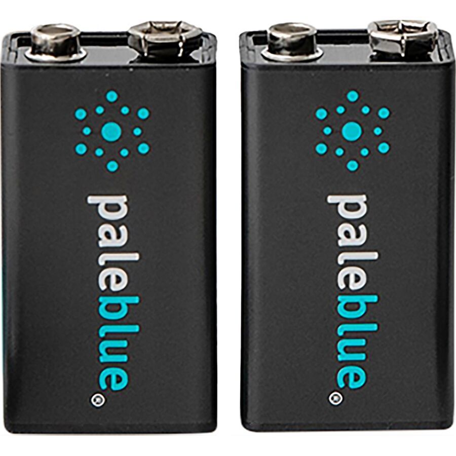 Pale Blue Earth Lithium Ion Rechargeable 9V Batteries One Color
