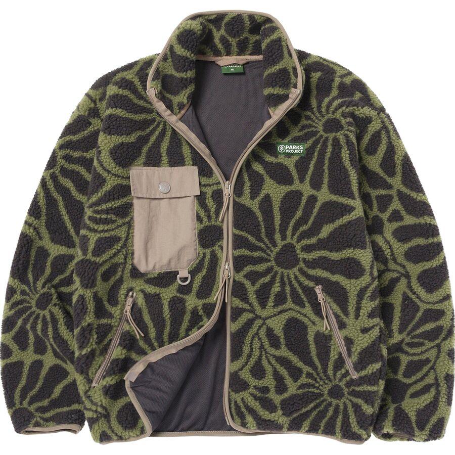 Parks Project Wildflowers Full-Zip High Pile Fleece Fern