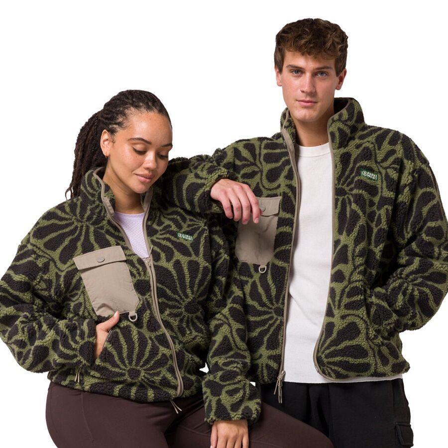 Parks Project Wildflowers Full-Zip High Pile Fleece Fern