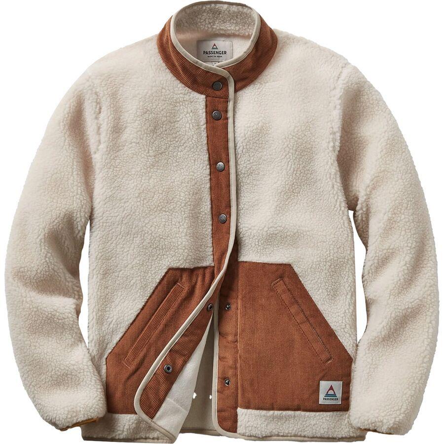 Passenger Clover Recycled Deep-Pile Sherpa Fleece Jacket - Women's Warm Ivory