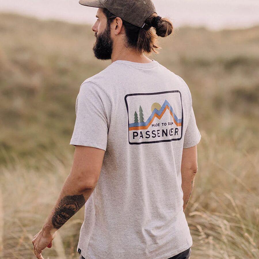 Passenger Made To Roam Recycled Cotton T-Shirt - Men's Grey Marl