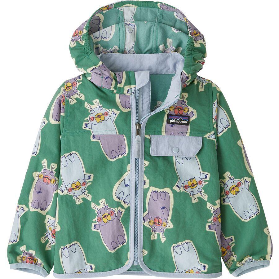 Patagonia Baby Baggies Jacket - Infants' Marching Around: Heartleaf Green