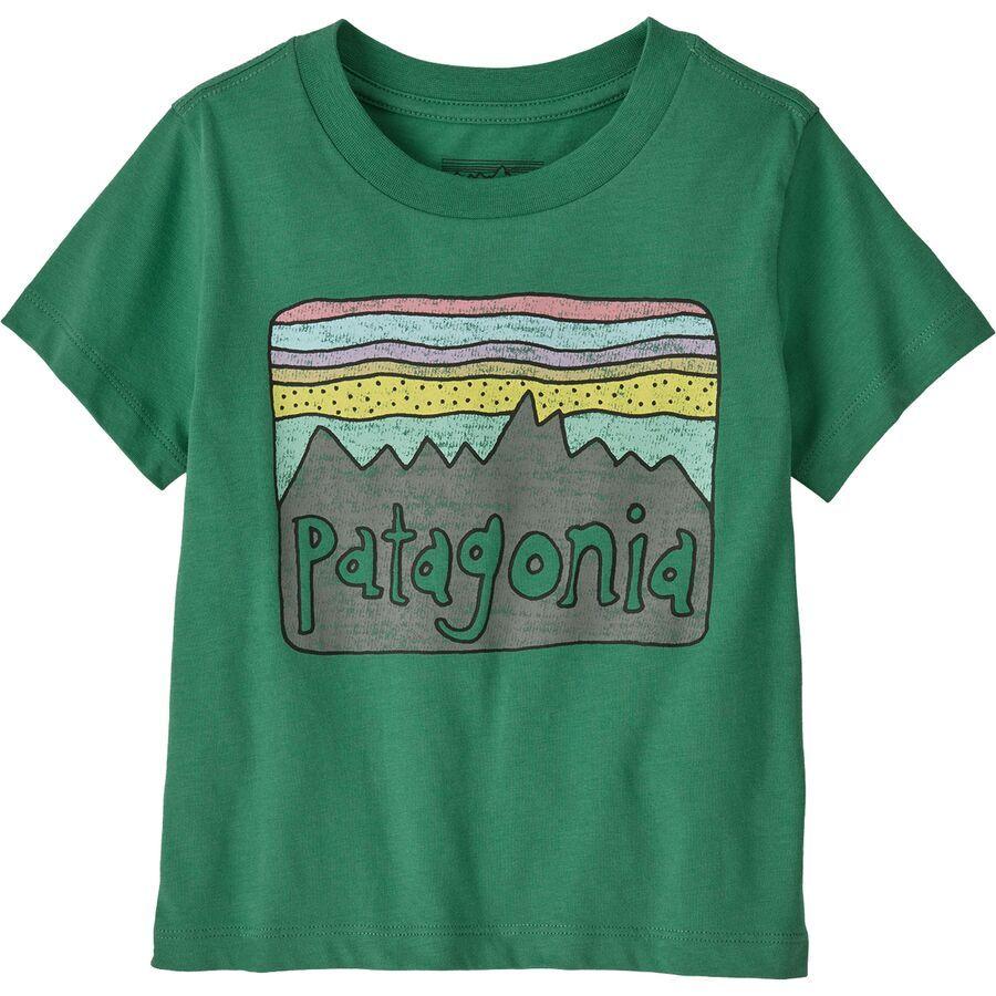 Patagonia Baby Fitz Roy Skies T-Shirt - Infants' Heartleaf Green