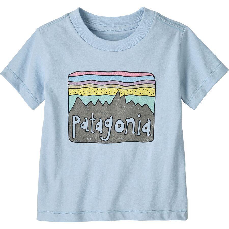 Patagonia Baby Fitz Roy Skies T-Shirt - Toddlers' Fleck Blue