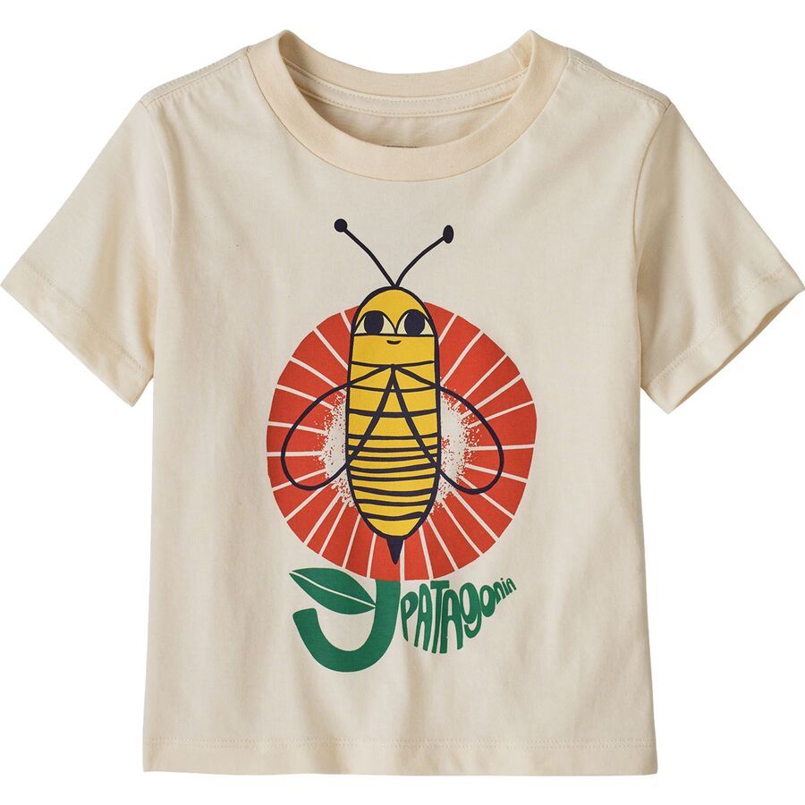 Patagonia Baby Graphic T-Shirt - Toddlers' Bee Bright: Undyed Natural