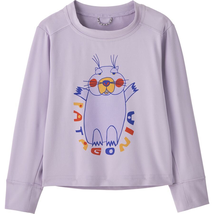 Patagonia Baby Long-Sleeved Capilene Silkweight T-Shirt - Toddlers' Mountain Mood: Foxglove Purple Patagonia Baby Long-Sleeved Capilene Silkweight T-Shirt - Toddlers' Mountain Mood: Foxglove Purple
