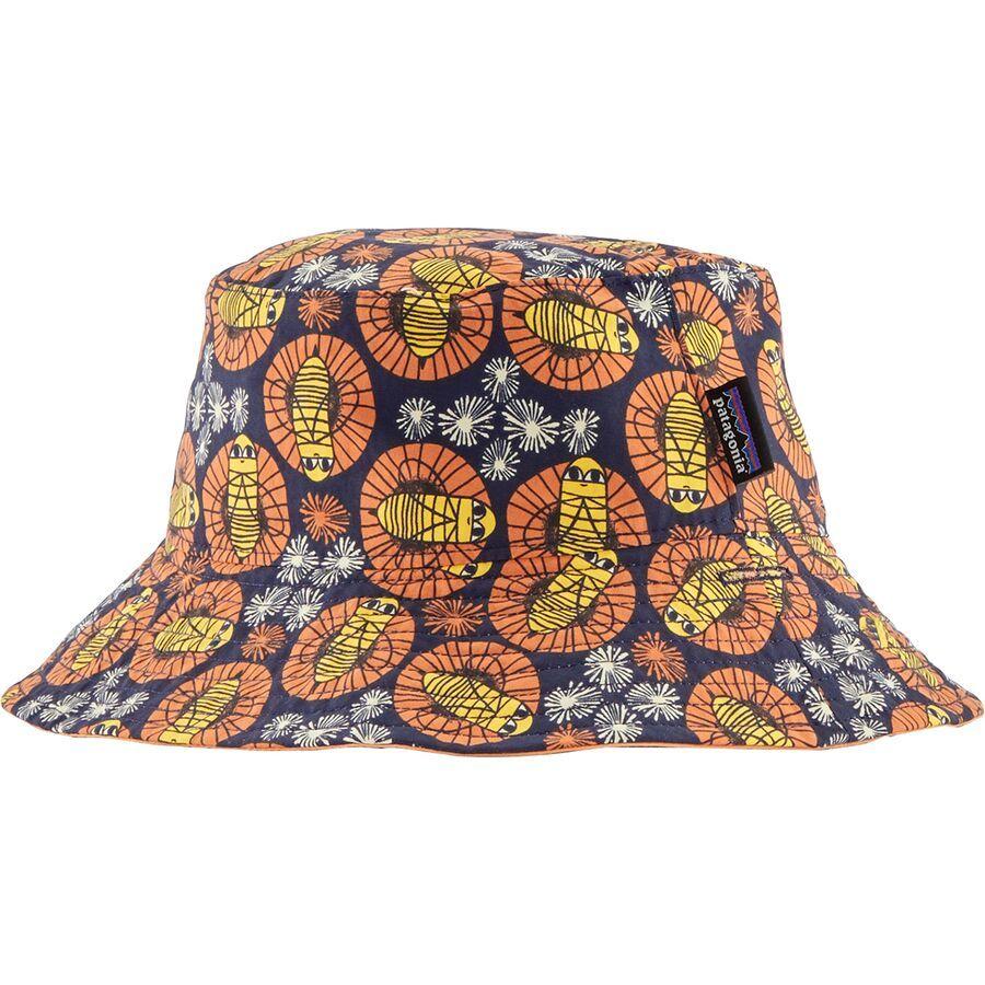 Patagonia Baby Sun Bucket Hat - Kids' Bee You: New Navy