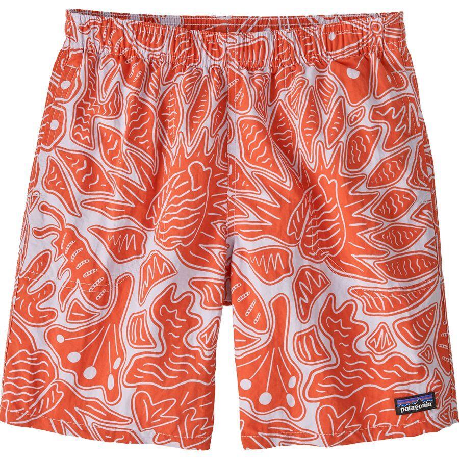 Patagonia Baggies 7in Short - Kids' Bees and Flowers: Foxglove Purple