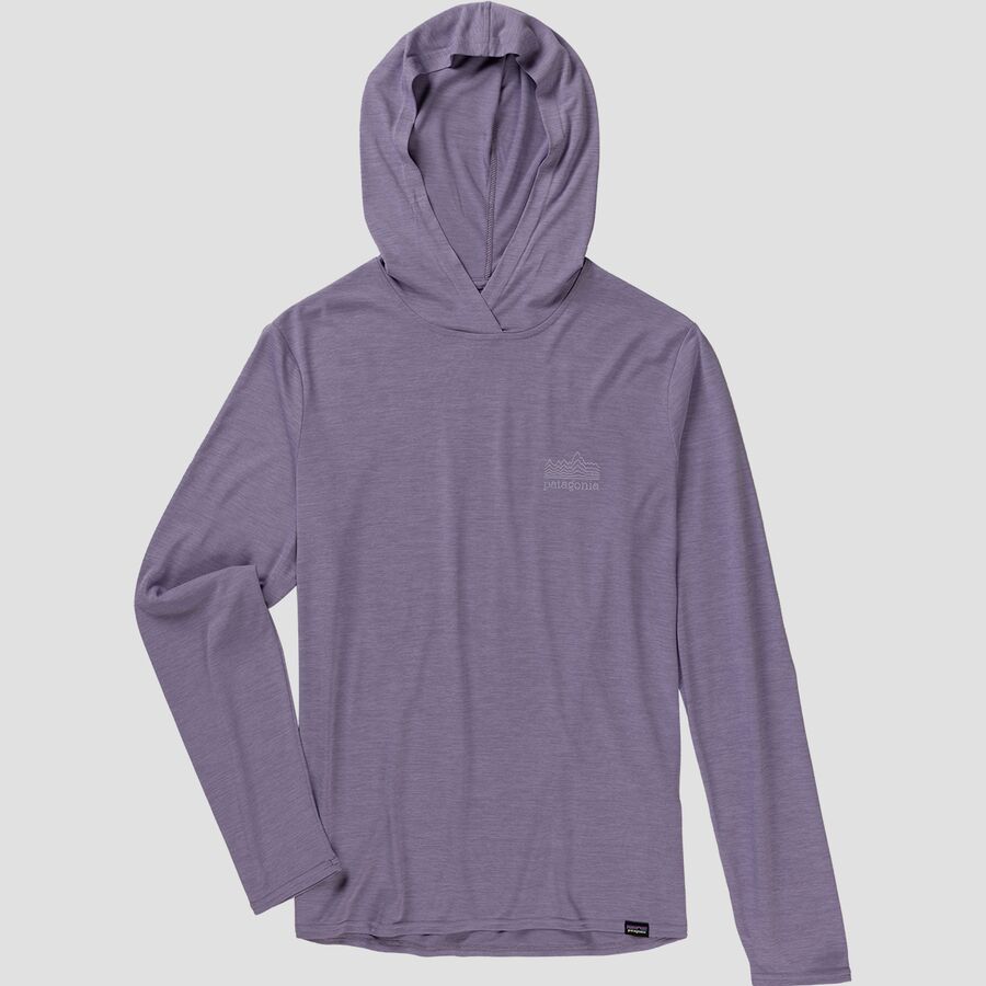 Patagonia Cap Cool Daily Graphic Hooded Shirt - Men's Boardshort Logo Tones: Wetland Blue X-Dye