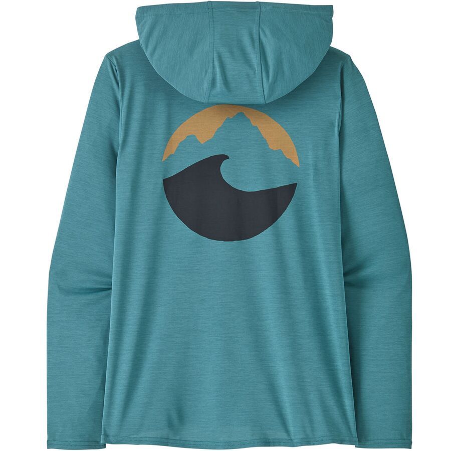Patagonia Capilene Cool Daily Graphic Hoodie - Women's Applied Imagination: Wetland Blue X-Dye