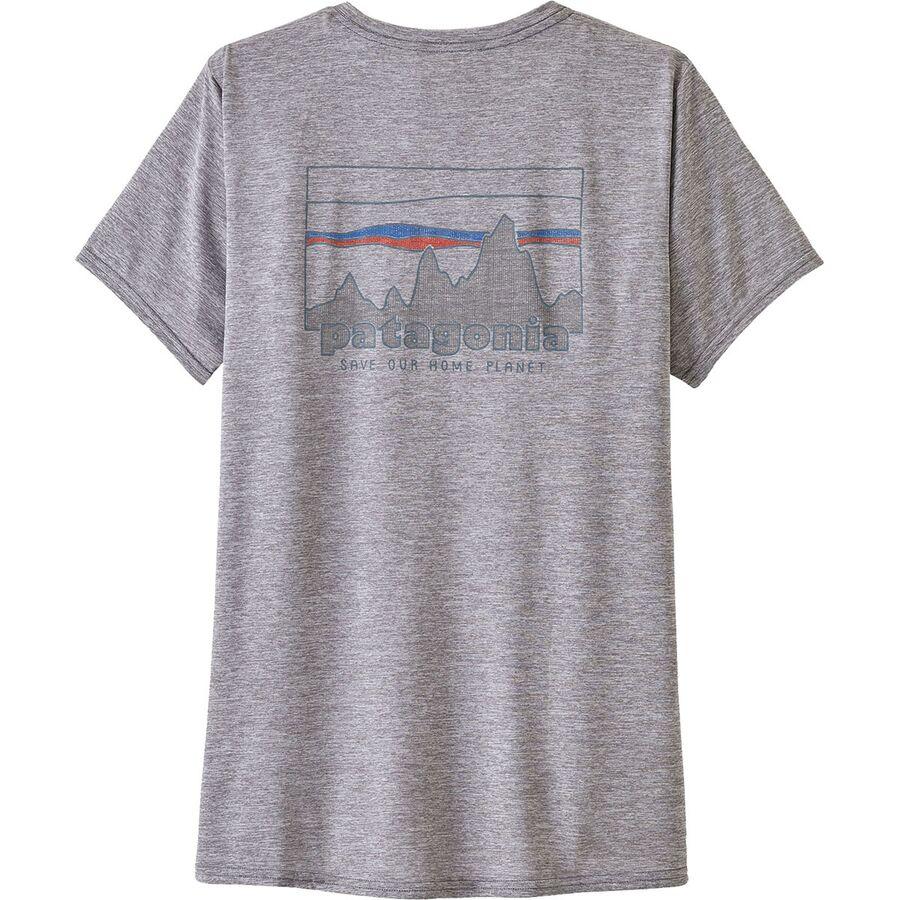 Patagonia Capilene Cool Daily Graphic Short-Sleeve Shirt - Women's 73 Skyline/Feather Grey