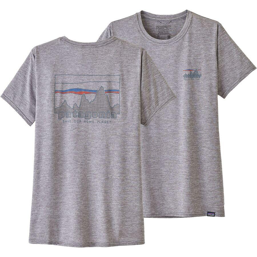 Patagonia Capilene Cool Daily Graphic Short-Sleeve Shirt - Women's 73 Skyline/Feather Grey