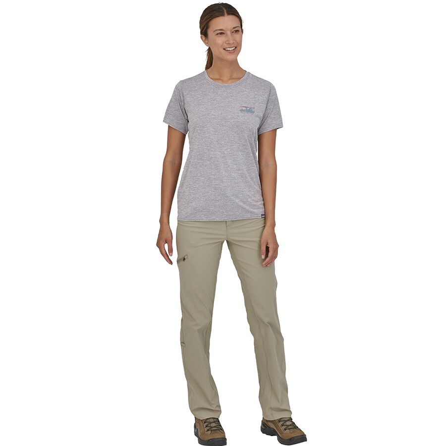 Patagonia Capilene Cool Daily Graphic Short-Sleeve Shirt - Women's 73 Skyline/Feather Grey