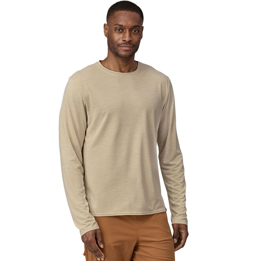 Patagonia Capilene Cool Daily Long-Sleeve Shirt - Men's Pumice/Dyno White X-Dye