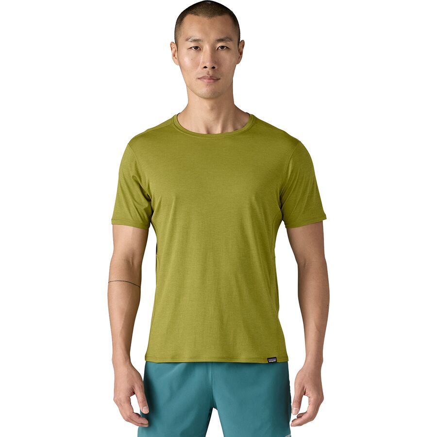 Patagonia Capilene Cool Lightweight Short-Sleeve Shirt - Men's Graze Green - Light Graze Green X-Dye