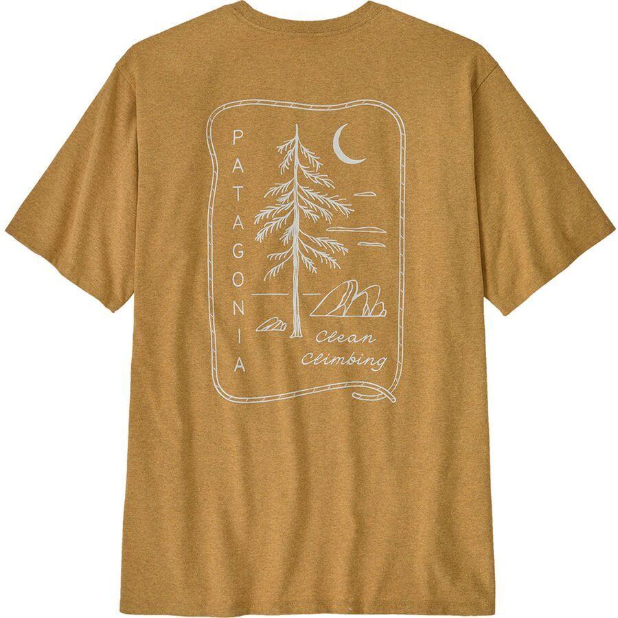 Patagonia Clean Climb Roots Responsibili-Tee - Men's Pufferfish Gold