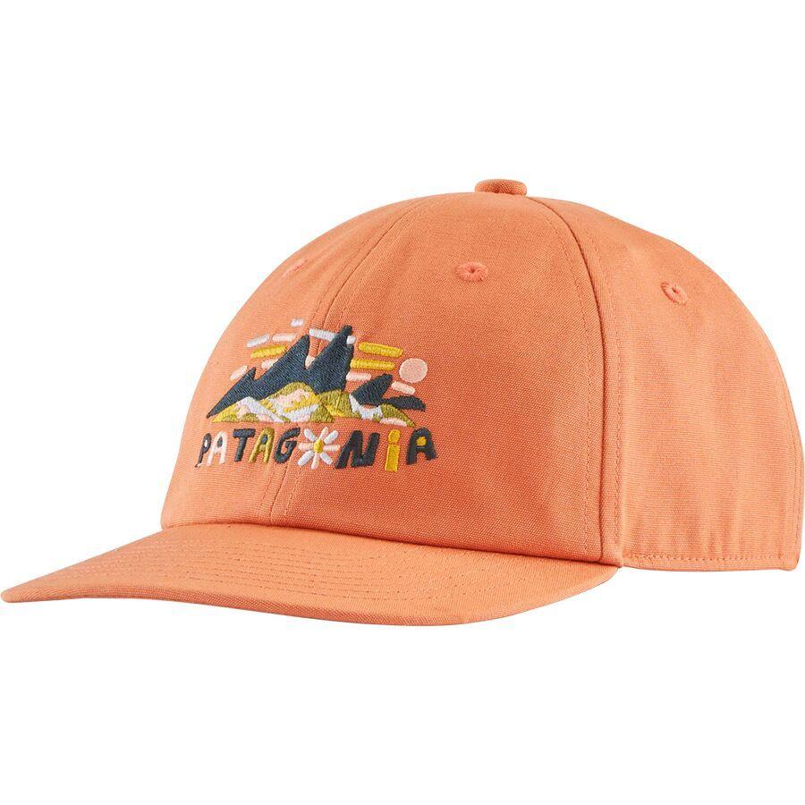 Patagonia Funhoggers Hat - Kids' Fitz Roy Superbloom: Rock Melon