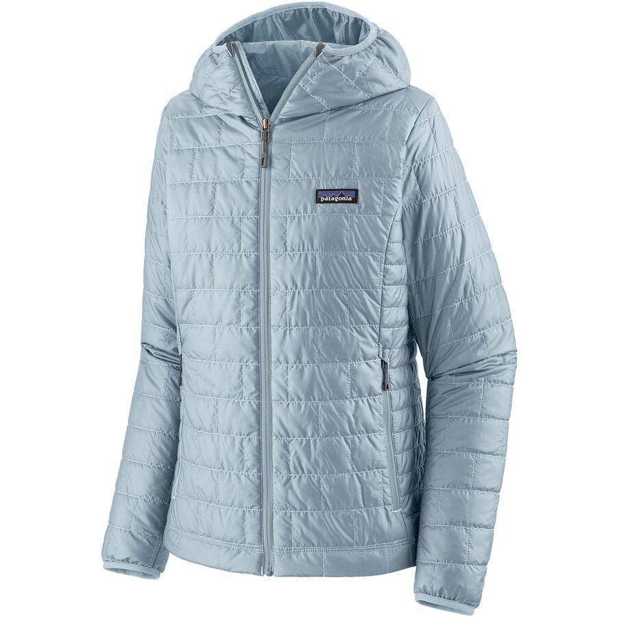 Patagonia Nano Puff Hooded Insulated Jacket - Women's Fleck Blue