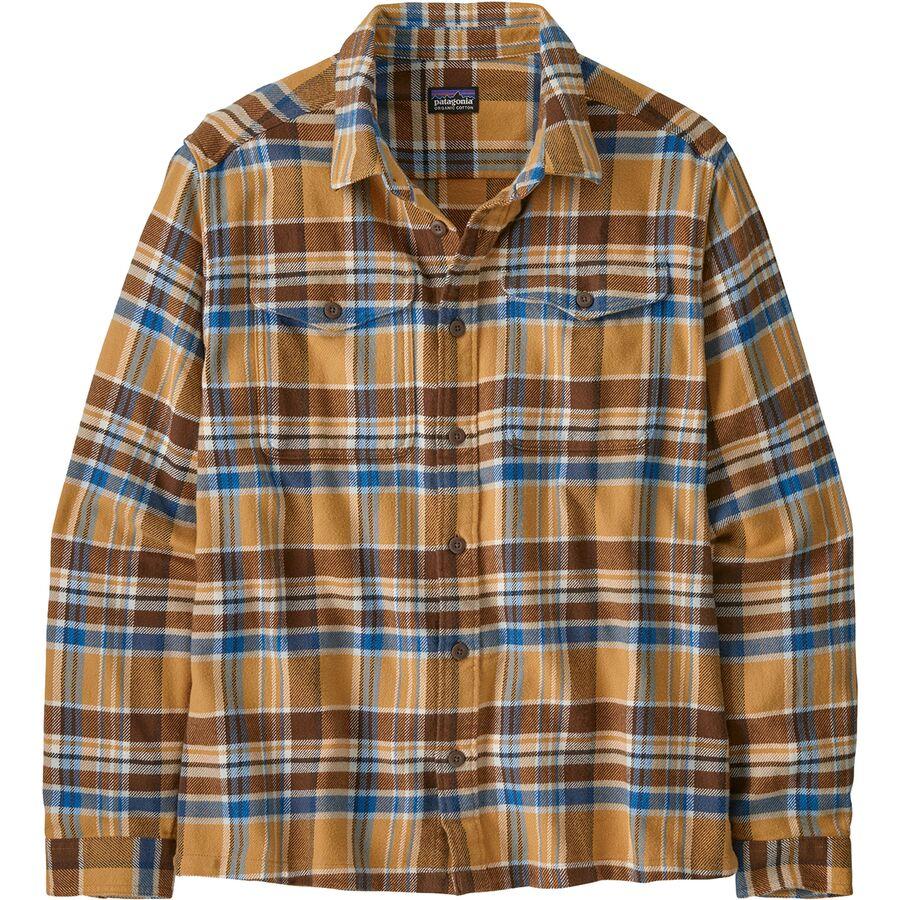 Patagonia Organic Cotton MW Long-Sleeve Fjord Flannel Shirt - Men's Adventurer: Pufferfish Gold