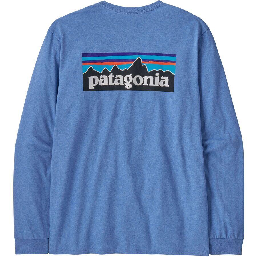 Patagonia P-6 Logo Long-Sleeve Responsibili-T-Shirt - Men's Abundant Blue