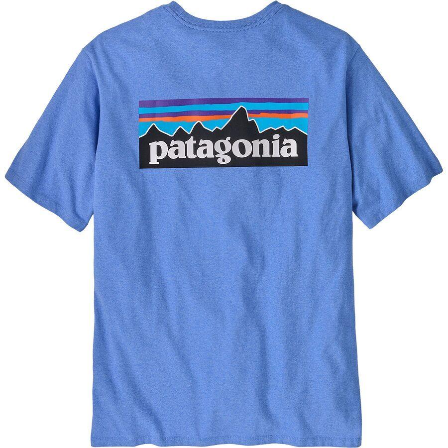 Patagonia P-6 Logo Short-Sleeve Responsibili-T-Shirt - Men's Abundant Blue