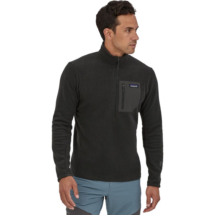 Patagonia R1 Air Zip-Neck Top - Men's Black