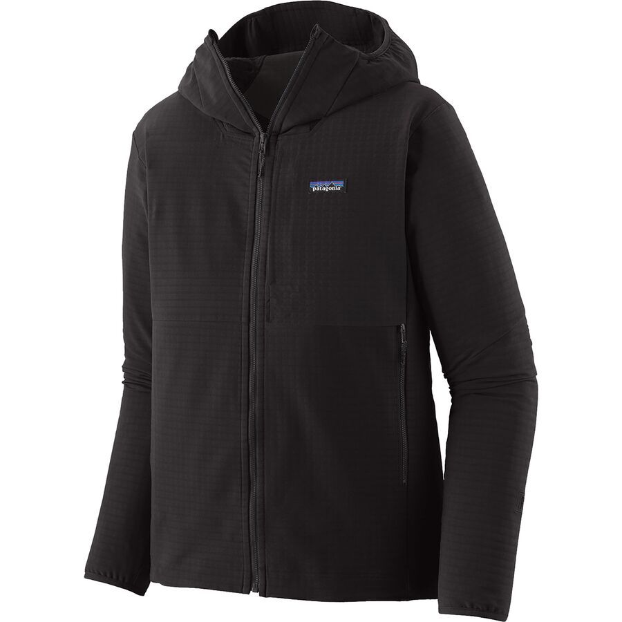 Patagonia R1 TechFace Hooded Fleece Jacket - Men's Black